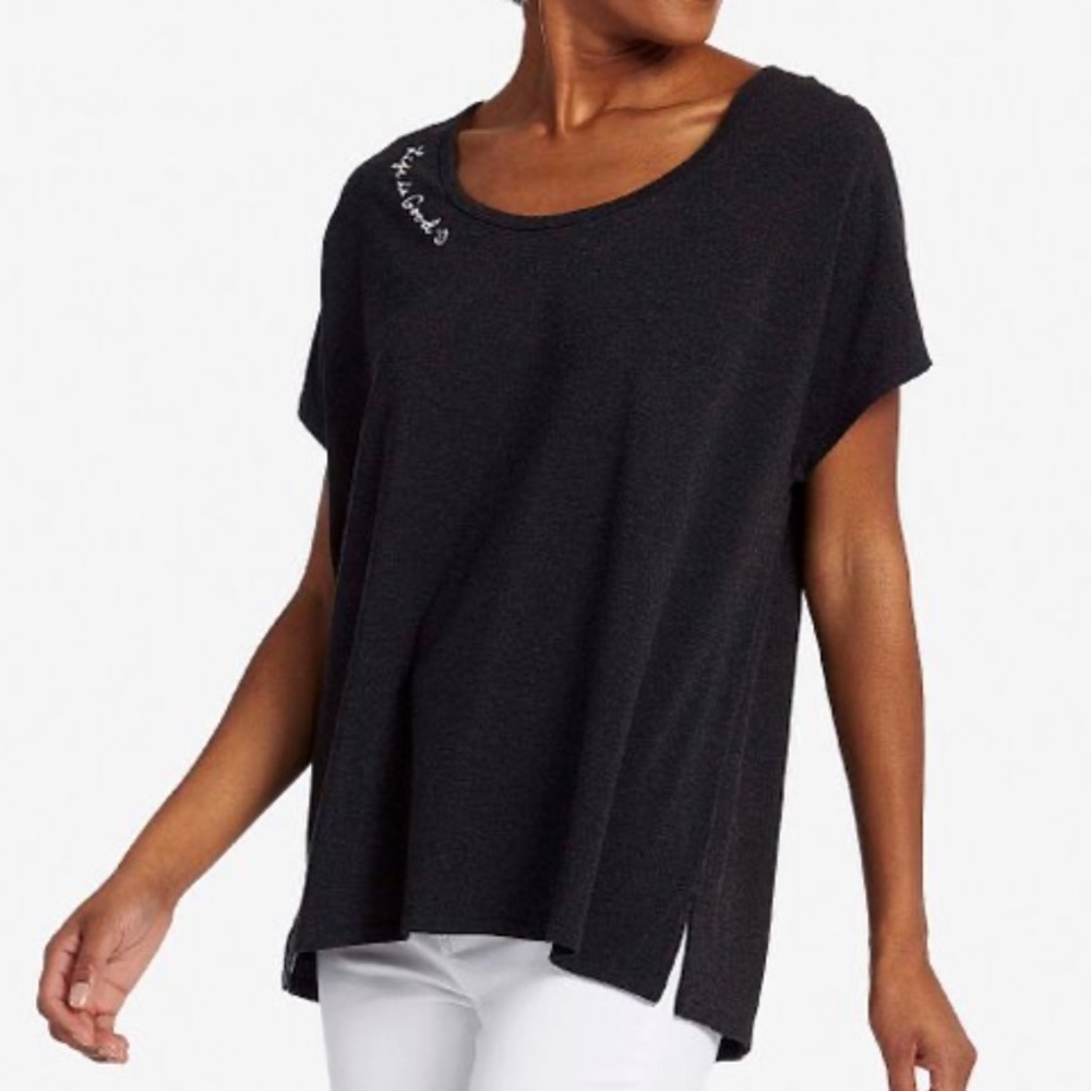 Life Is Good Night Black Moon Supreme Tee